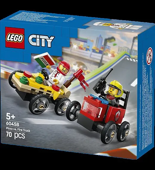 Lego® City 60458 Paket dirkalnih vozil picopek proti gasilcu Lego