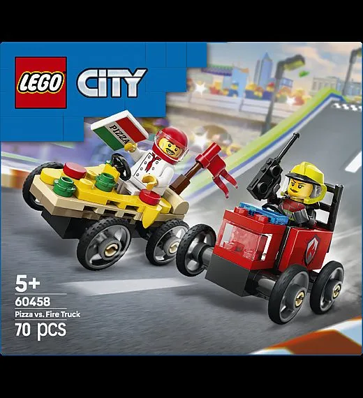Lego® City 60458 Paket dirkalnih vozil picopek proti gasilcu Lego