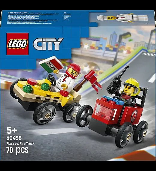 Lego® City 60458 Paket dirkalnih vozil picopek proti gasilcu Lego