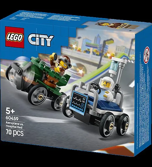 Lego® City 60459 Paket dirkalnih vozil letalo proti bolniški postelji Lego