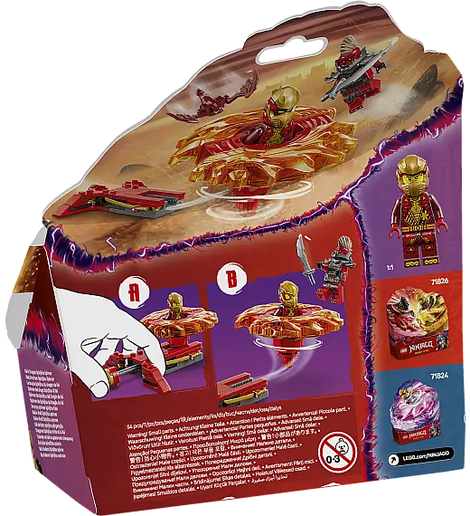 Kocke Ninjago Kaijev zvrk za zmajski Spinjitzu 71823 Lego