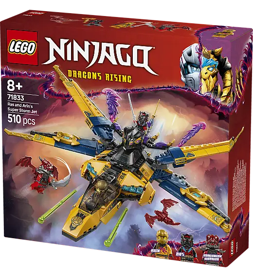 Kocke Ninjago Rasov i Arinov olujni supermlažnjak 71833 Lego