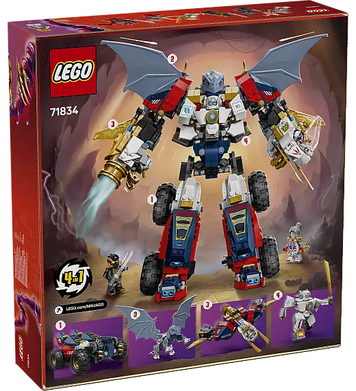 Kocke Ninjago Zaneov kombinirani ultrarobot 71834 Lego