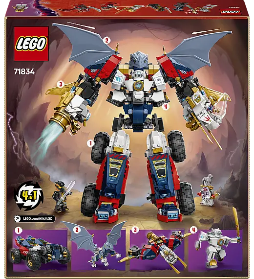 Kocke Ninjago Zaneov kombinirani ultrarobot 71834 Lego