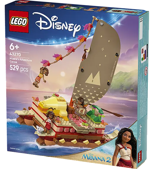 Kocke Disney Princess Vaianina pustolovščina s kanujem 43270 Lego