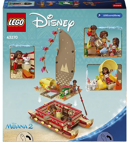 Kocke Disney Princess Vaianina pustolovščina s kanujem 43270 Lego