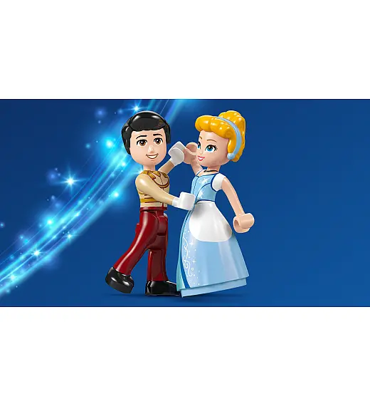 Lego® Disney Princess™ 43275 Pepelkin grad in kočija s konjsko vprego Lego
