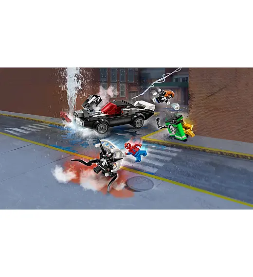 Lego® Super Heroes 76309 Spider-Man proti Venomovemu avtu z močnim motorjem Lego