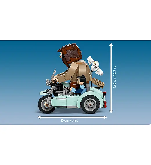 Kocke Harry Potter Hagridova™ in Harryjeva vožnja z motornim kolesom 76343 Lego