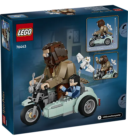 Kocke Harry Potter Hagridova™ in Harryjeva vožnja z motornim kolesom 76343 Lego