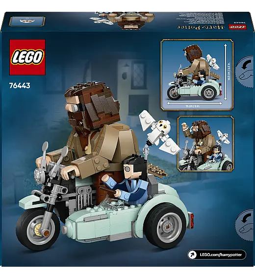 Kocke Harry Potter Hagridova™ in Harryjeva vožnja z motornim kolesom 76343 Lego
