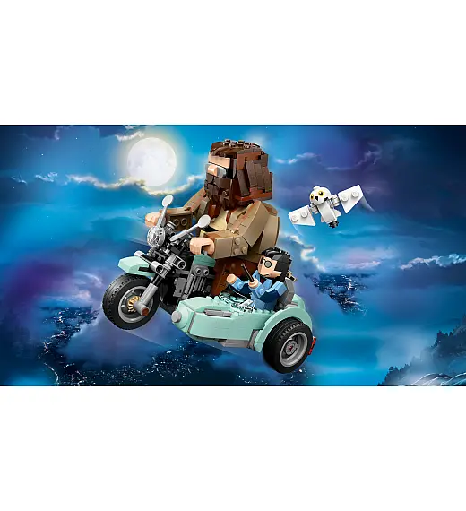 Kocke Harry Potter Hagridova™ in Harryjeva vožnja z motornim kolesom 76343 Lego