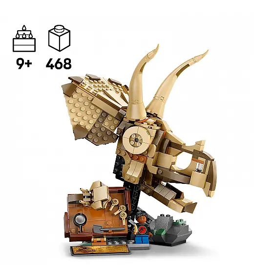 Kocke Jurassic World Fosili dinosaura: lubanja triceratopsa 76969 Lego