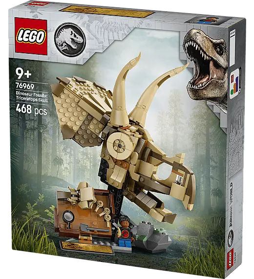Kocke Jurassic World Fosili dinosaura: lubanja triceratopsa 76969 Lego