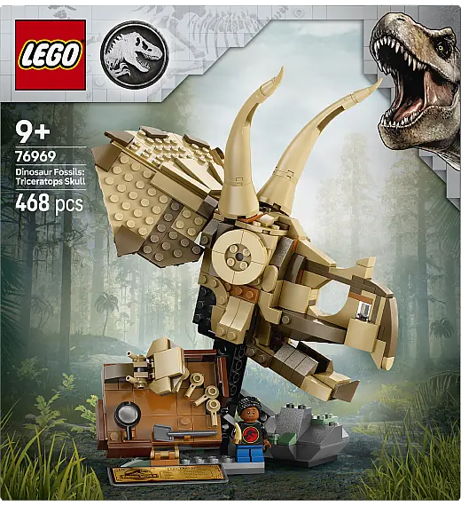 Kocke Jurassic World Fosili dinosaura: lubanja triceratopsa 76969 Lego