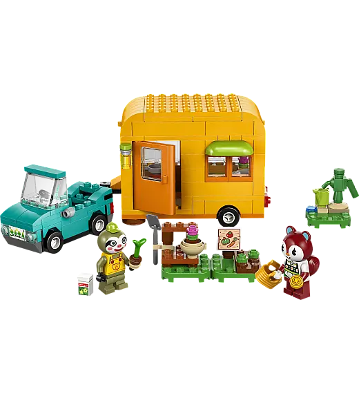 Kocke Animal Crossing Leif s svojo prikolico in vrtnarsko trgovino 77054 Lego