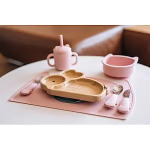 FreeON lonček z ročaji iz silikona pink 46361