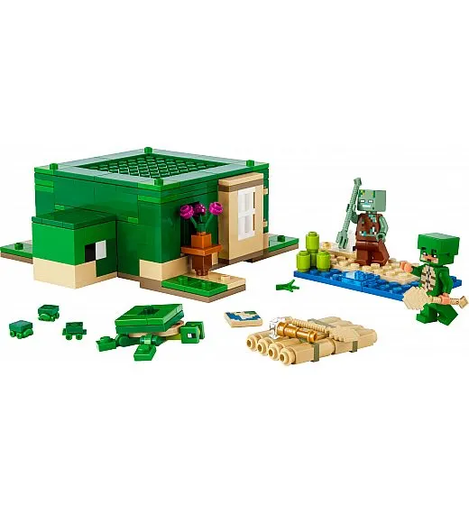 Kocke Minecraft Želvja hiška na plaži 21254 Lego