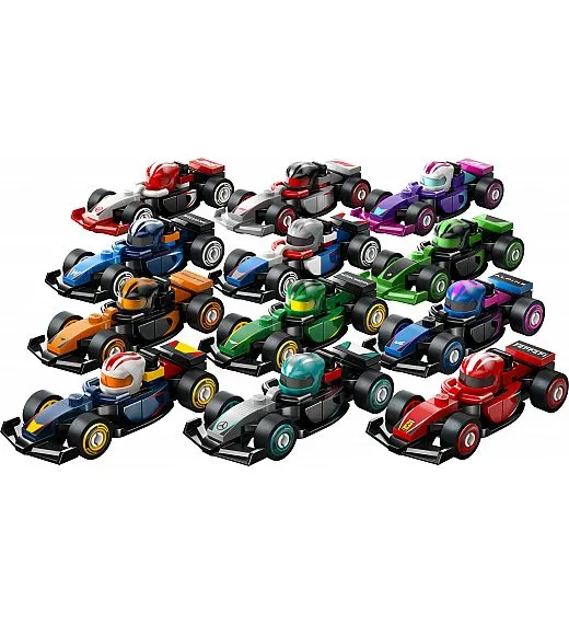 Kocke Minifigures Kolekcionarski trkaći auto za F1 71049 Lego