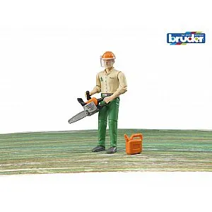 Bruder BW gozdni delavec z dodatki 60030