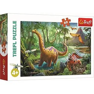 Trefl 60- delna sestavljanka dinozavri 17319
