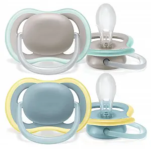 Avent SCF349/01 tolažilna duda - silikon , 18m+, m, neutral, 2/1 Ultra air