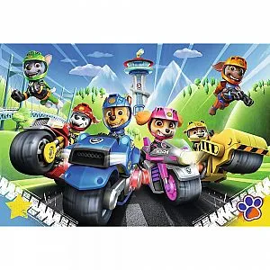 Trefl 100-delna sestavljanka Paw Patrol na motorju 16430