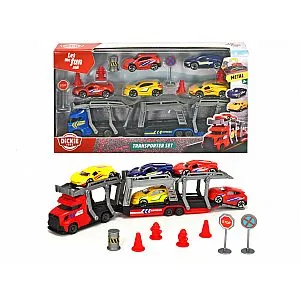 Dickie kamion s prikolicom za prijevoz automobila 30 cm
