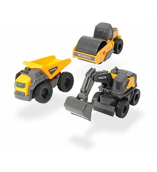Dickie delovni strojev Volvo 3 kom dolžina 9 cm, 2 sort DIckie