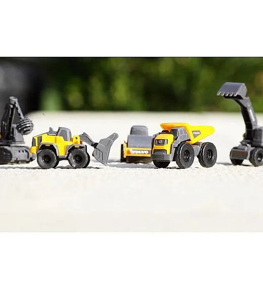 Dickie delovni strojev Volvo 3 kom dolžina 9 cm, 2 sort DIckie