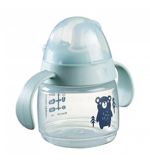 Tommee Tippee lonček z ustnikom in ročaji, Transition Cup, 4m+, 190ml, sort 447871 Tommee Tippee