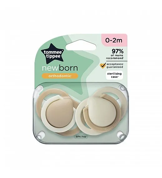 Tommee Tippee tolažilna duda - silikon , 0-2m, uni, 2/1 433582 Tommee Tippee