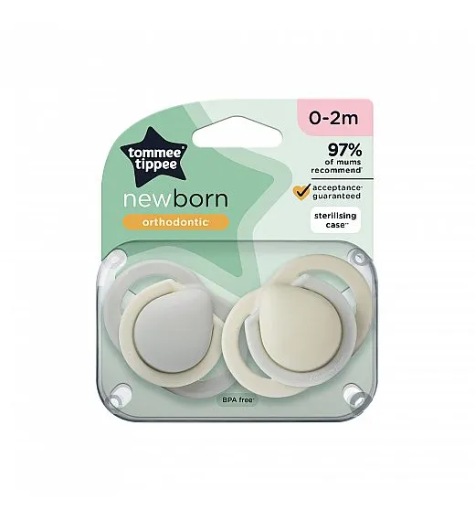 Tommee Tippee tolažilna duda - silikon , 0-2m, uni, 2/1 433582 Tommee Tippee