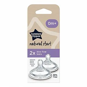 Tommee Tippee cucelj silikon NS, 0m+, Slow 2/1 42458401