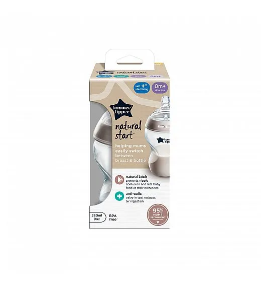 Tommee Tippee steklenička plastična NS 260ml 422871 Tommee Tippee