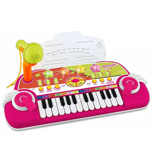 Bontempi klaviature z mikrofonom roza 122972 BONTEMPI