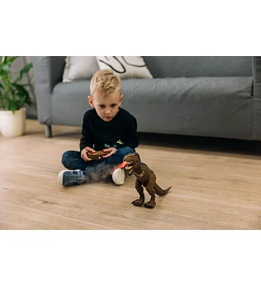 Free 2 Play Tiranozaver Rex na daljinsko upravljanje, s paro, z zvočnimi in svetlobnimi efekti Free 2 Play