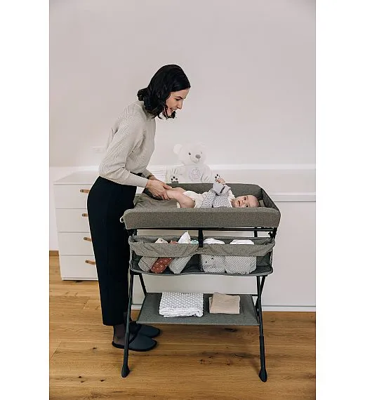 FreeON zložljiva previjalna miza Lia grey 82092 FreeON