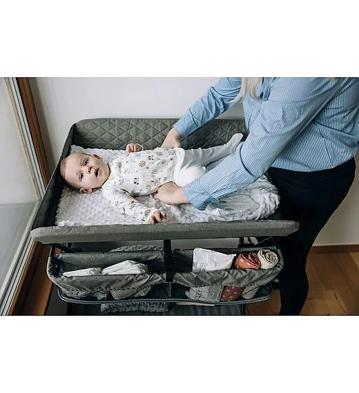 FreeON zložljiva previjalna miza Lia grey 82092 FreeON