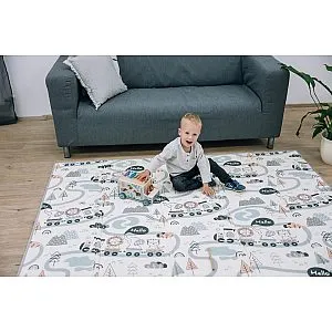 FreeON zložljiva igralna podloga z robom Road 83563