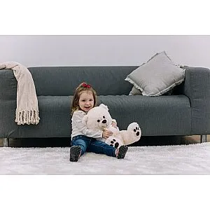 Free 2 Play plišasti medved Cuddly, 38 cm, beli