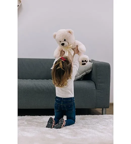 Free 2 Play plišasti medved Cuddly, 38 cm, beli Free 2 Play