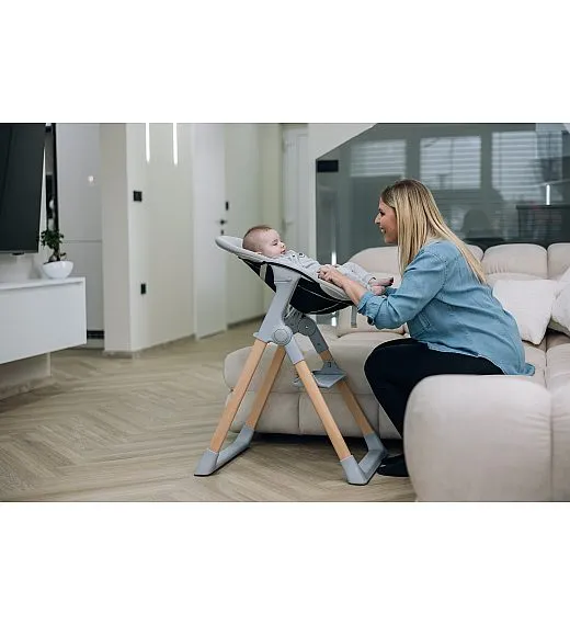 FreeON stol za hranjenje 2v1 Flexi Grow grey FreeON