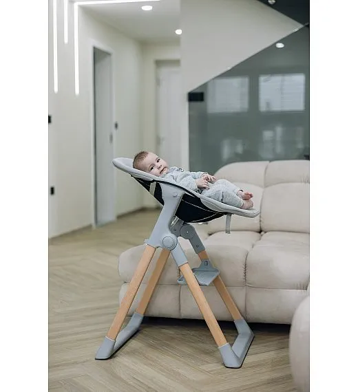 FreeON stol za hranjenje 2v1 Flexi Grow grey FreeON