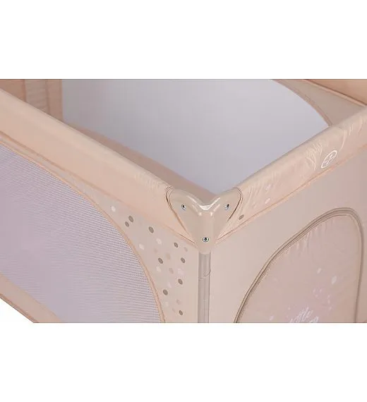 FreeON prenosna postelja Nook z odprtino beige FreeON