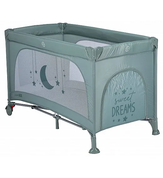 FreeON prenosna postelja Nook z odprtino green FreeON