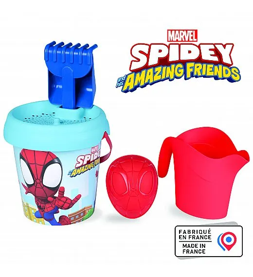 Smoby vedro set Spidey Garnished Bucket s kanglico velikost 18 cm Smoby