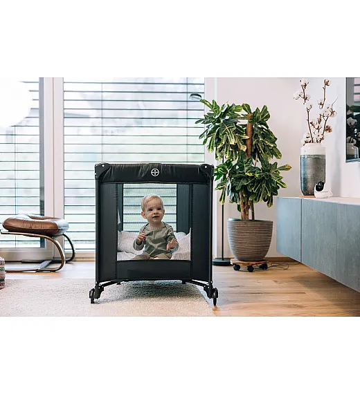 FreeON prenosna postelja Snooze black 85666 FreeON