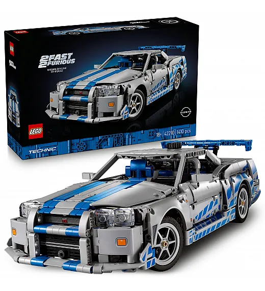 Kocke Technic Avtomobil 2 Fast 2 Furious Nissan Skyline GT-R (R34) 42210 Lego