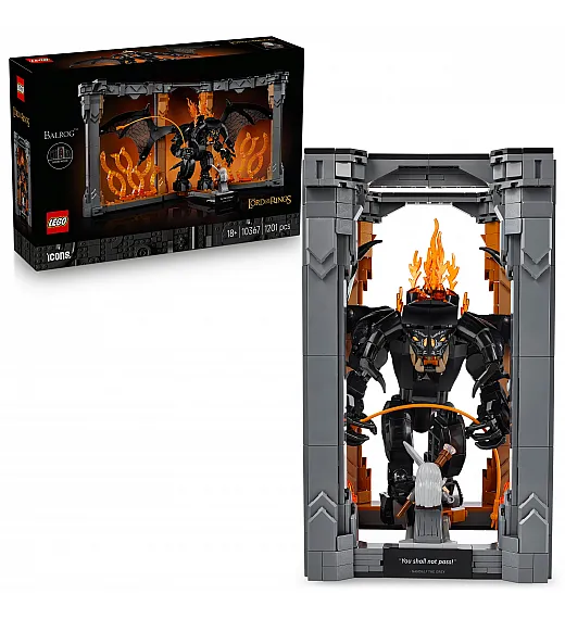 Kocke Icons Gospodar prstenova: Balrog u kutku među knjigama 10367 Lego